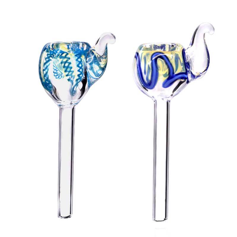 One Horn Round Apple Bowl with Downstem (SSB-001) | 4 inch | Assorted Colors product image